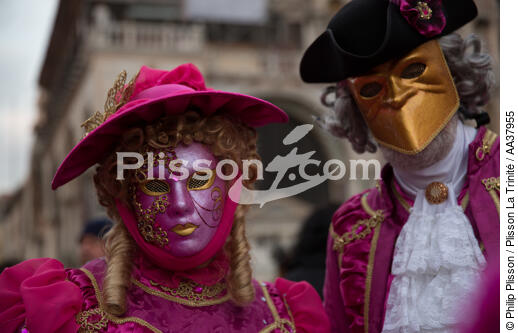La Carnaval de Venise - © Philip Plisson / Plisson La Trinité / AA37955 - Nos reportages photos - Fête