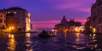 Le Grand Canal de nuit, Venise © Philip Plisson / Plisson La Trinité / AA39967 - Nos reportages photos - Le Grand Canal