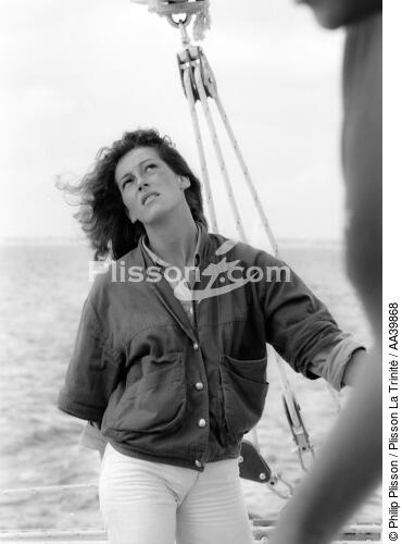 La navigatrice française Florence Arthaud - © Philip Plisson / Plisson La Trinité / AA39868 - Nos reportages photos - Vertical
