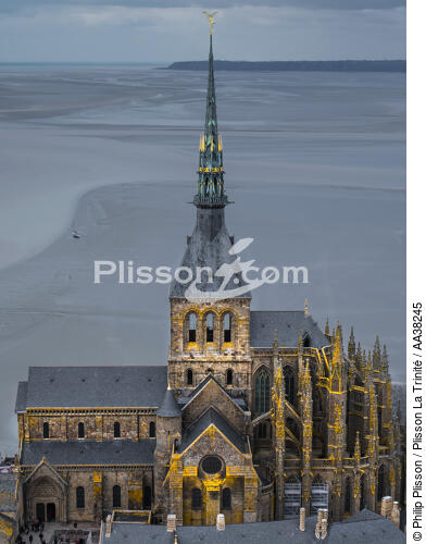 Le Mont Saint-Michel - © Philip Plisson / Plisson La Trinité / AA38245 - Nos reportages photos - Mont-Saint-Michel
