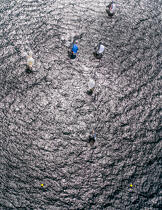 Coupe du Monde 2015 de 6 m JI à la Trinité sur mer © Philip Plisson / Plisson La Trinité / AA38266 - Nos reportages photos - Vue aérienne