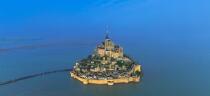 © Philip Plisson / Plisson La Trinité / AA38323 The Mont Saint-Michel - Photo Galleries - Aerial shot