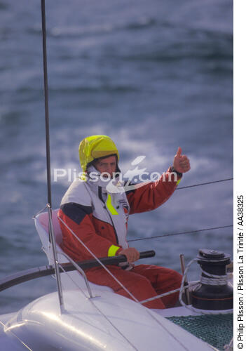 Laurent Bourgnon - © Philip Plisson / Plisson La Trinité / AA38325 - Photo Galleries - Ocean racing trimaran