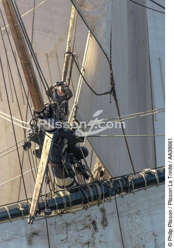 L'Hermione at sea - © Philip Plisson / Plisson La Trinité / AA38661 - Photo Galleries - Vertical