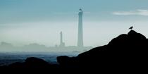 © Philip Plisson / Plisson La Trinité / AA39588 Mist on the Ile Vierge lighthouse - Photo Galleries - Lighthouse