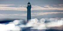 © Philip Plisson / Plisson La Trinité / AA39635 La silhouette du phare de l'île Vierge - Nos reportages photos - Philip Plisson