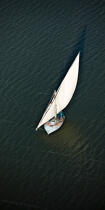 Sur le lac Burullus - Egypte © Philip Plisson / Plisson La Trinité / AA39818 - Nos reportages photos - Vue aérienne
