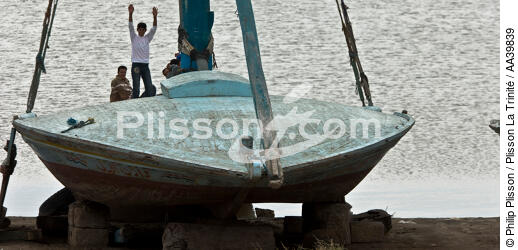 Sur le lac Burullus - Egypte - © Philip Plisson / Plisson La Trinité / AA39839 - Nos reportages photos - Couleur