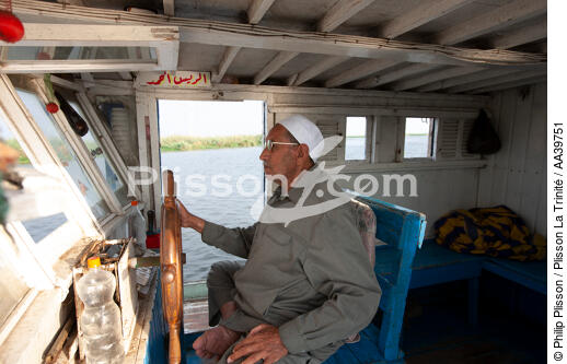 Sur le lac Manzala - Egypte - © Philip Plisson / Plisson La Trinité / AA39751 - Nos reportages photos - Philip Plisson