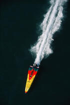 Championnat européen de off-shore en baie de Quiberon. © Guillaume Plisson / Plisson La Trinité / AA00214 - Nos reportages photos - Vue aérienne