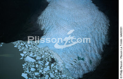 Glacier de Patagonie - © Philip Plisson / Plisson La Trinité / AA00331 - Photo Galleries - Aerial shot