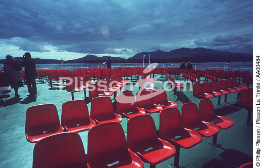 A bord des ferries de la Caledonian MacBrayne . - © Philip Plisson / Plisson La Trinité / AA00484 - Photo Galleries - Cloud