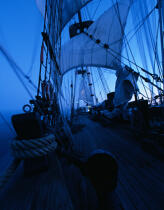 Sur le pont du HMS Rose. © Philip Plisson / Plisson La Trinité / AA00524 - Photo Galleries - Tall ships