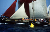 La Cancalaise. © Philip Plisson / Plisson La Trinité / AA00578 - Photo Galleries - Traditional sailing
