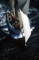 Proue de la Granvillaise. © Guillaume Plisson / Plisson La Trinité / AA00580 - Photo Galleries - Traditional sailing