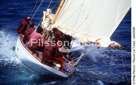 Poupe de l'Estérel. - © Philip Plisson / Plisson La Trinité / AA00598 - Photo Galleries - Sailing boat