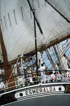 Poupe de l'Esmeralda. © Philip Plisson / Plisson La Trinité / AA00841 - Nos reportages photos - Les grands voiliers