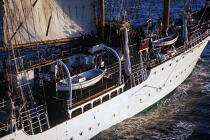 Esmeralda : vue aérienne. © Philip Plisson / Plisson La Trinité / AA00866 - Photo Galleries - Four-masted schooner