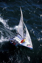 Régate de dériveur. © Philip Plisson / Plisson La Trinité / AA00882 - Photo Galleries - Sailing boat