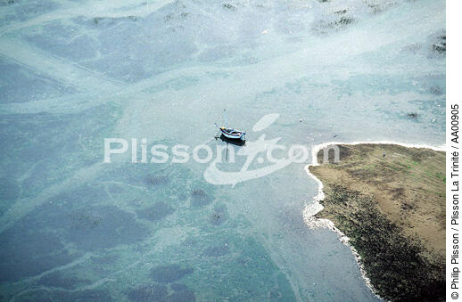 Mouillage à marée basse. - © Philip Plisson / Plisson La Trinité / AA00905 - Photo Galleries - Various terms