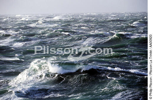 Brume et mer agitée. - © Philip Plisson / Plisson La Trinité / AA00920 - Photo Galleries - Wave