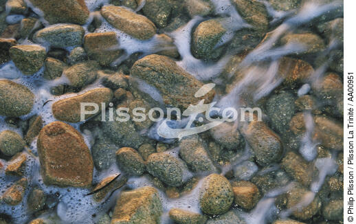 Galets en gros plan. - © Philip Plisson / Plisson La Trinité / AA00951 - Photo Galleries - Low tide