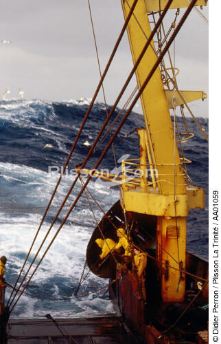 Grande pêche en Mer du Nord. - © Didier Perron / Plisson La Trinité / AA01059 - Nos reportages photos - Gros temps