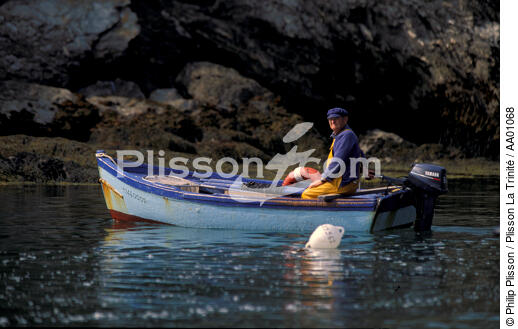 Petite pêche à Belle Ile. - © Philip Plisson / Plisson La Trinité / AA01068 - Nos reportages photos - Petite pêche