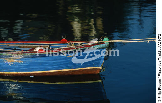 Gros plan d'une barque. - © Philip Plisson / Plisson La Trinité / AA01072 - Nos reportages photos - Vue non aérienne