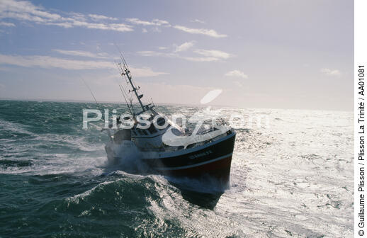 Le Monica II sous le soleil. - © Guillaume Plisson / Plisson La Trinité / AA01081 - Nos reportages photos - Type de pêche