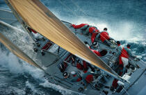 French Kiss in the waves. © Philip Plisson / Plisson La Trinité / AA01210 - Photo Galleries - America's Cup