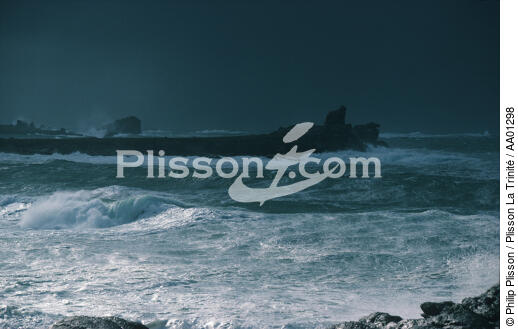 Tempête en baie de Quiberon. - © Philip Plisson / Plisson La Trinité / AA01298 - Nos reportages photos - Tempête