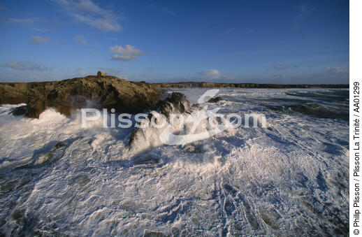 Tempête sur la Pointe de Percho. - © Philip Plisson / Plisson La Trinité / AA01299 - Photo Galleries - Storm at sea