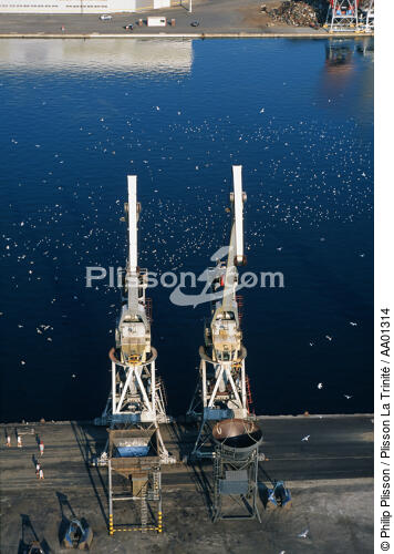 Port de Saint Nazaire. - © Philip Plisson / Plisson La Trinité / AA01314 - Nos reportages photos - Chantier Naval