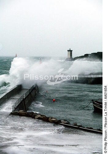 Gros temps sur le Conquet. - © Philip Plisson / Plisson La Trinité / AA01654 - Photo Galleries - Storm at sea