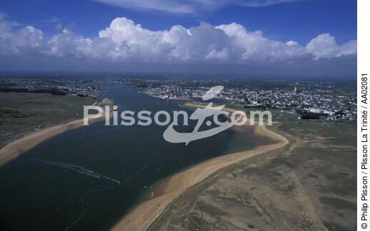 Vue d'Etel et de ses plages. - © Philip Plisson / Plisson La Trinité / AA02081 - Nos reportages photos - Hydrologie