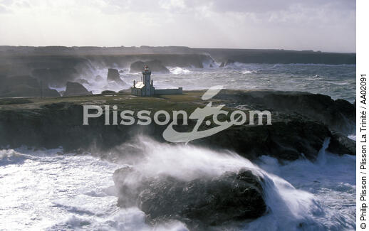 Les Poulains à Belle-Ile. - © Philip Plisson / Plisson La Trinité / AA02091 - Photo Galleries - Storm at sea