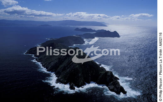 Paysage des îles Cies. - © Philip Plisson / Plisson La Trinité / AA02116 - Photo Galleries - Spanish Lighthouses