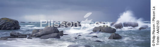Coup de vent sur Brignogan. - © Philip Plisson / Plisson La Trinité / AA02153 - Photo Galleries - Storm at sea