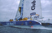 Le Club Med. © Philip Plisson / Plisson La Trinité / AA02187 - Nos reportages photos - Catamaran de course