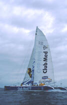 Le Club Med / catamaran de course. © Philip Plisson / Plisson La Trinité / AA02191 - Nos reportages photos - Multicoque de course