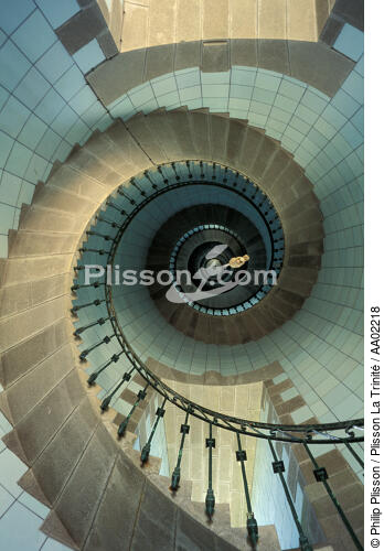 L'escalier de l'Ile Vierge - © Philip Plisson / Plisson La Trinité / AA02218 - Nos reportages photos - Détails