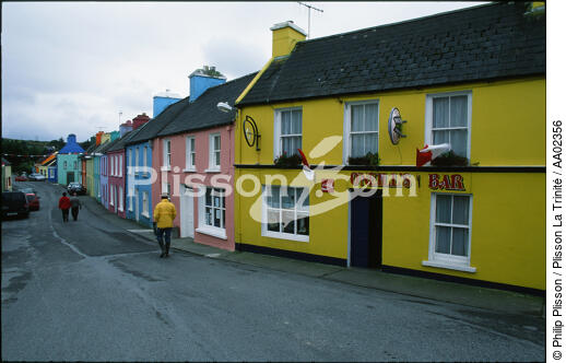 Rue d'Eyeries. - © Philip Plisson / Plisson La Trinité / AA02356 - Nos reportages photos - Irlande, l'île verte