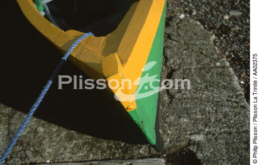 Détail de l'avant d'une barque. - © Philip Plisson / Plisson La Trinité / AA02375 - Photo Galleries - Foreign country