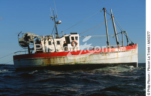 Pêcheurs à bord de leur bateau. - © Philip Plisson / Plisson La Trinité / AA02377 - Photo Galleries - Job