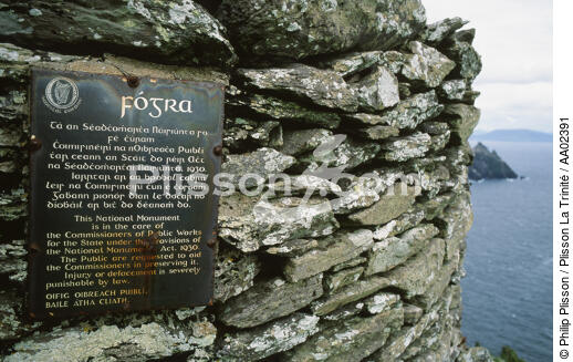 Skellig Michael en Irlande. - © Philip Plisson / Plisson La Trinité / AA02391 - Nos reportages photos - Enseigne