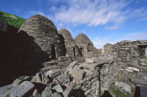 Skellig Michael en Irlande. © Philip Plisson / Plisson La Trinité / AA02396 - Nos reportages photos - Ruine
