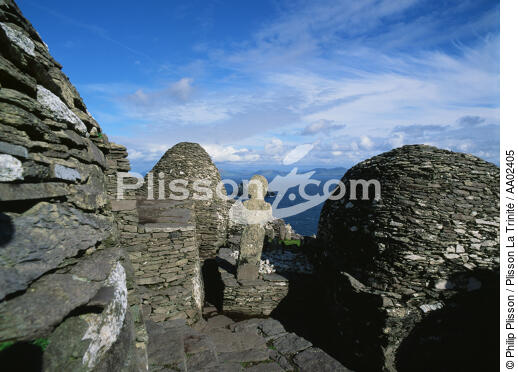 Skellig Michael en Irlande. - © Philip Plisson / Plisson La Trinité / AA02405 - Nos reportages photos - Skellig