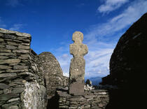 Skellig Michael en Irlande. © Philip Plisson / Plisson La Trinité / AA02406 - Nos reportages photos - Monument religieux