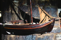 Maquette d'un voilier irlandais. © Philip Plisson / Plisson La Trinité / AA02531 - Nos reportages photos - Irlande